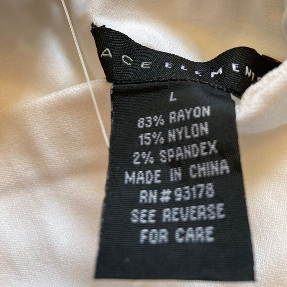 Grace Elements Pull On Stretch Pant, Bright White, Size L, New-With-Tags - Picture 9 of 10